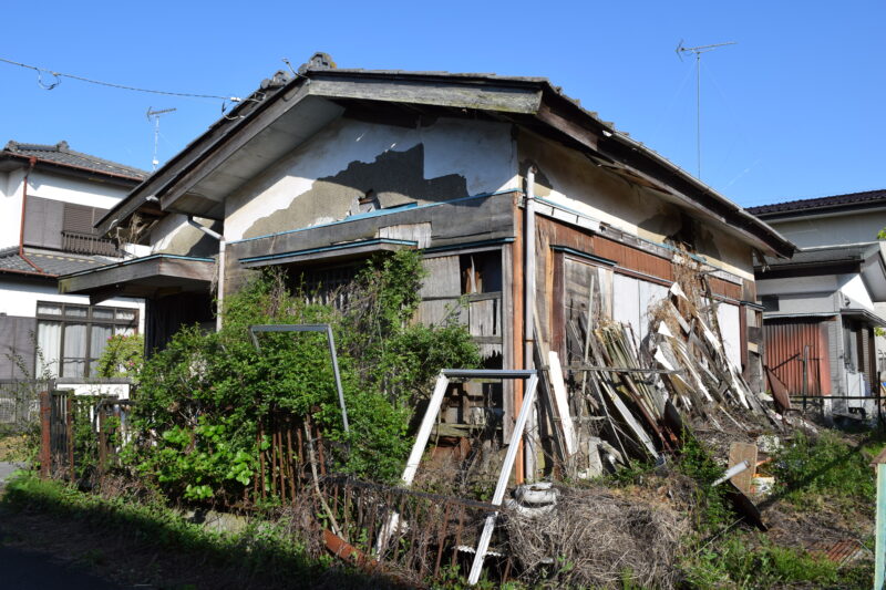 福岡県朝倉市　古い木造解体工事