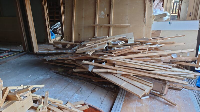 福岡県朝倉市　平屋解体工事